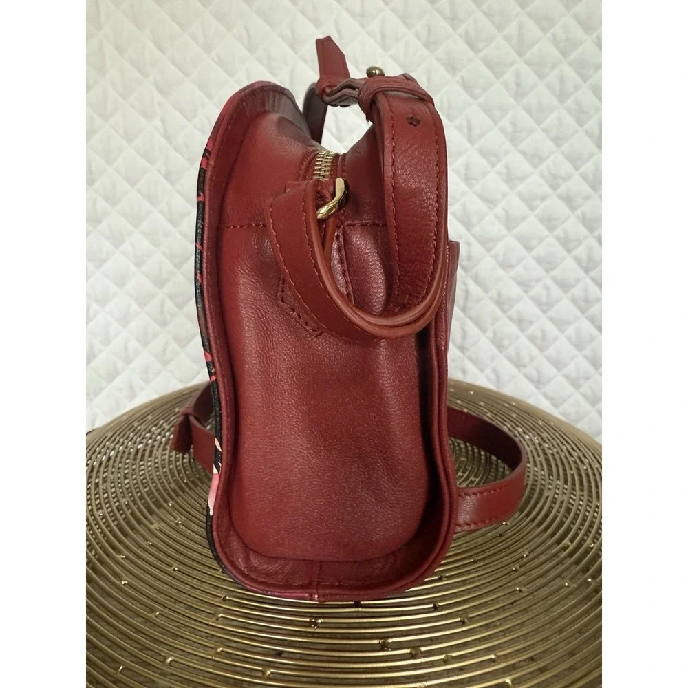 Rare Artisan Sophia‎ Visconti Leather Bag Boho Luxe Hand-Painted Wearable Art